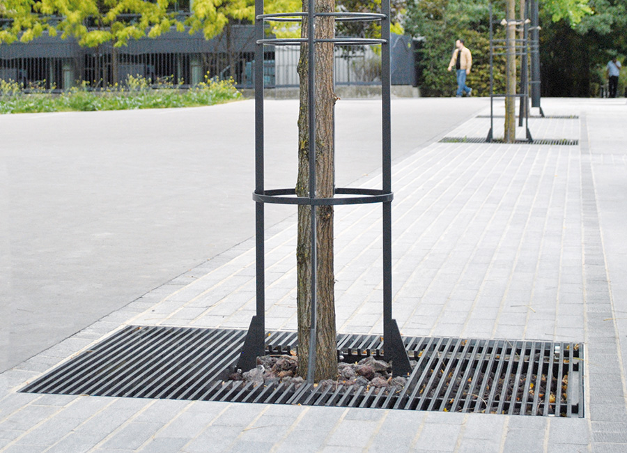 Grille d'arbre BALTIMORE conçu et fabriqué par Aréa mobilier urbain