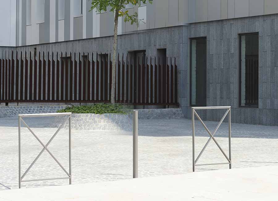 Barrière ACROPOLE conçu et fabriqué par Aréa mobilier urbain