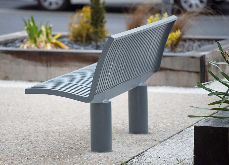 Banc DENVER conçu et fabriqué par Aréa mobilier urbain