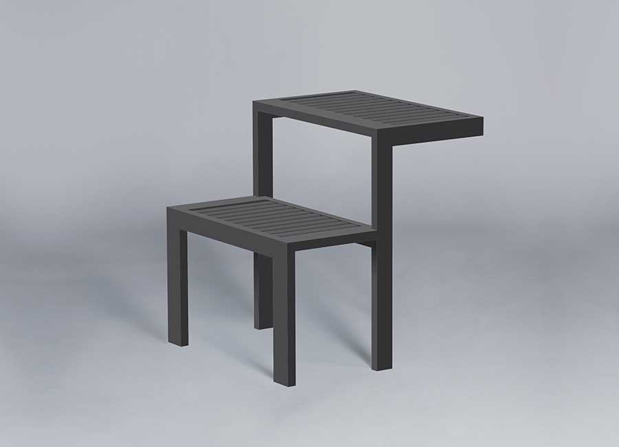 Table-banc SOFIA conçu et fabriqué par Aréa mobilier urbain