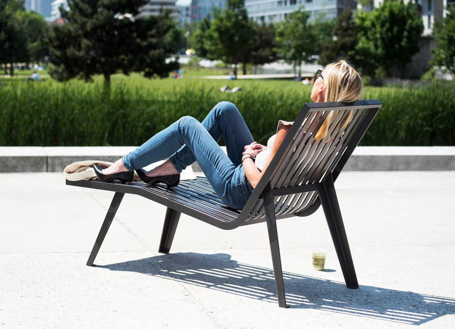 Chaise Longue Michigan Aréa Mobilier Urbain 