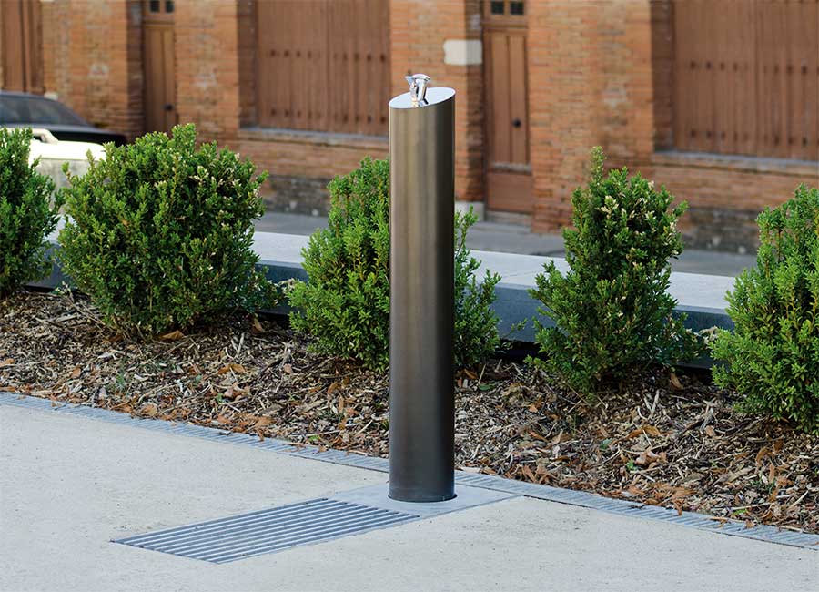 Fontaine ARPEGE conçu et fabriqué par Aréa mobilier urbain