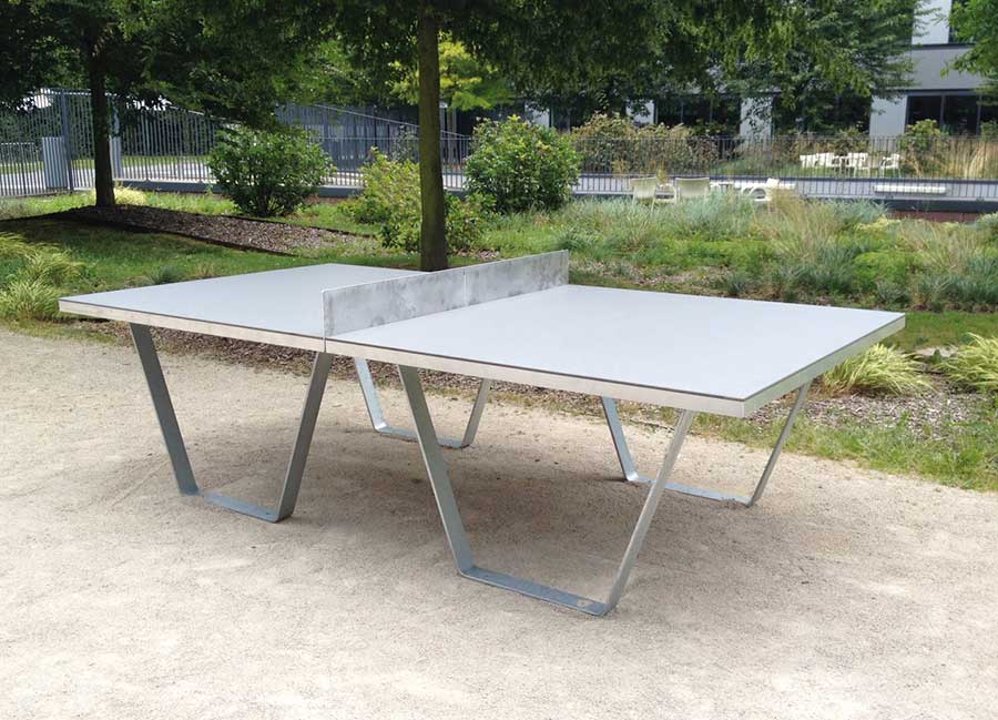 Table de ping-pong OXYGENE conçu et fabriqué par Aréa mobilier urbain