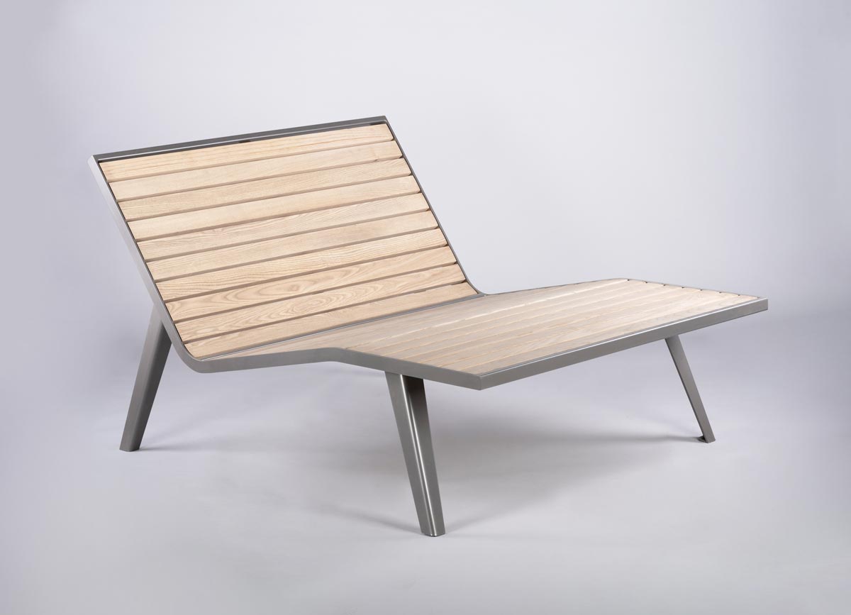 Chaise longue - Michigan bois