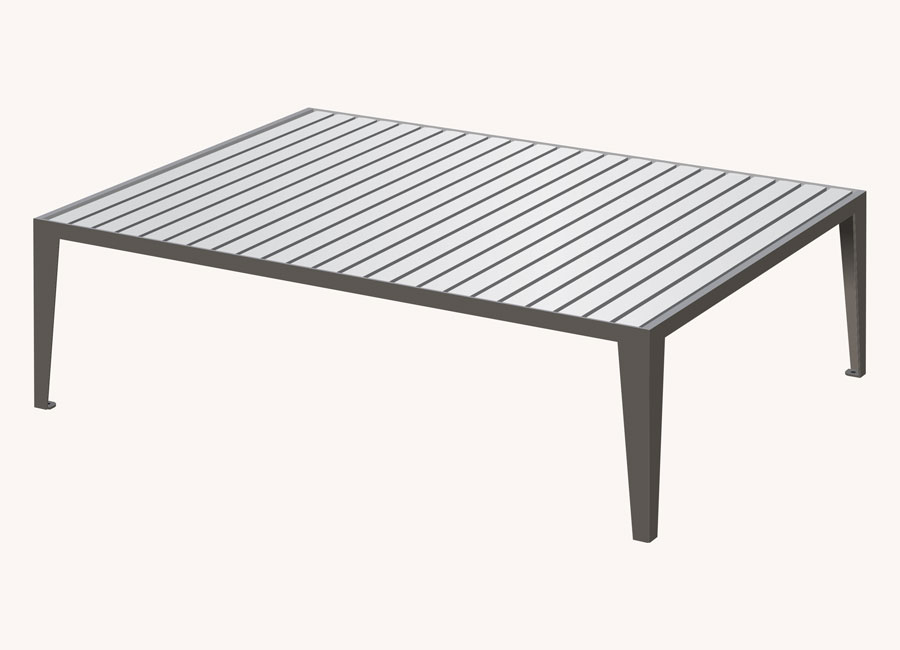 Banc simple - Atlanta aluminium