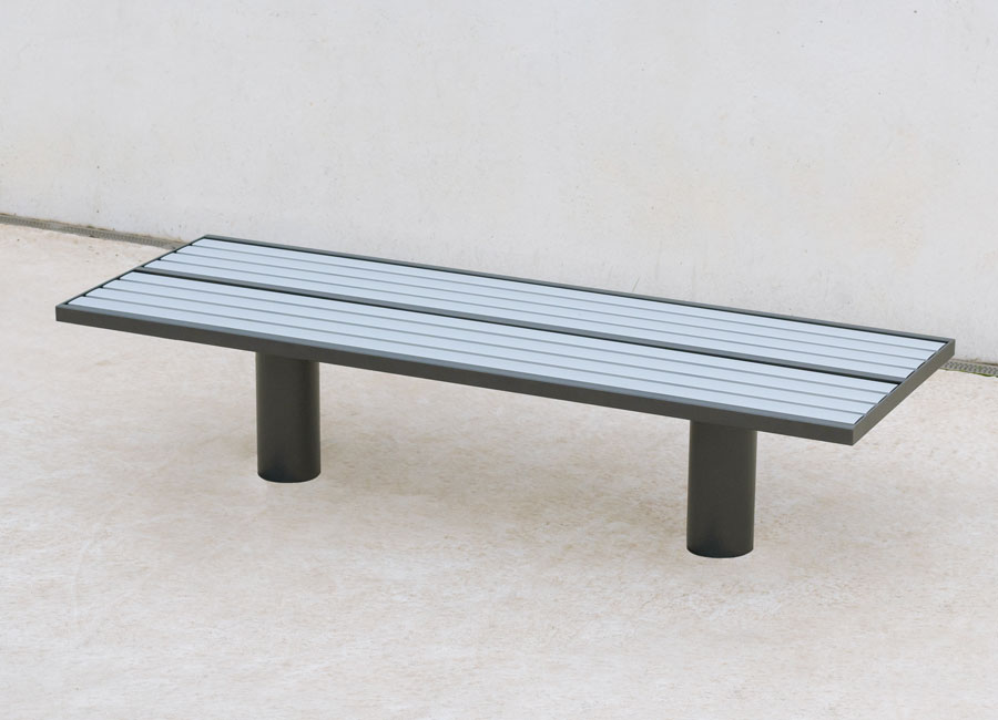 Banc simple Toronto conçu et fabriqué par Aréa mobilier urbain