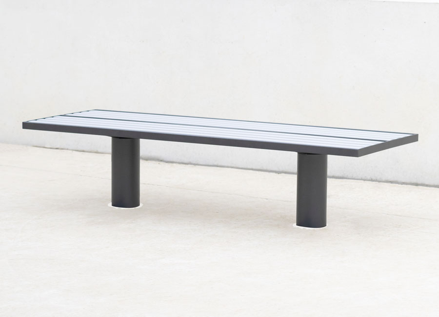 Banc simple Toronto conçu et fabriqué par Aréa mobilier urbain