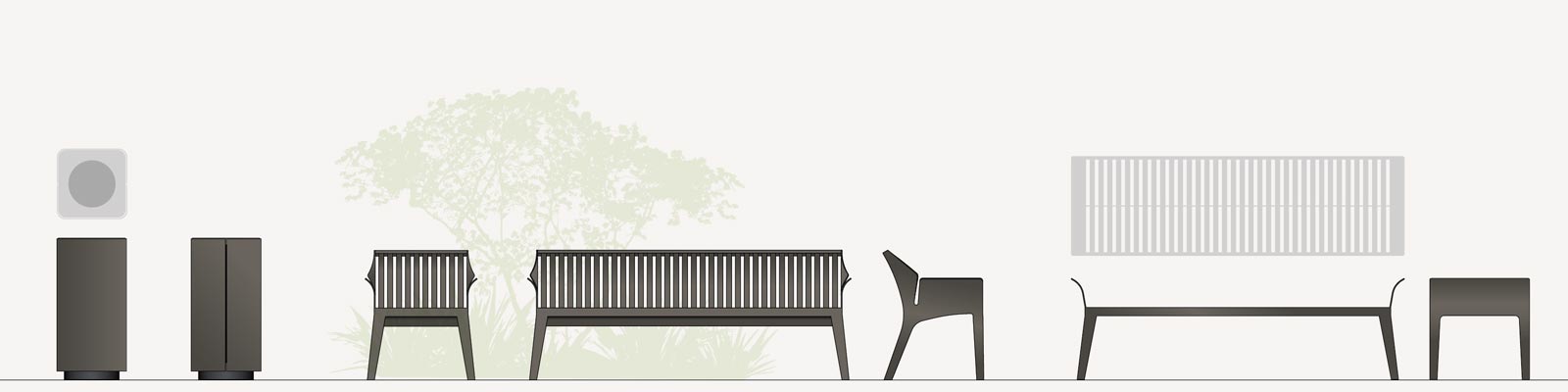 Corbeille 45L et 75L DAHLIA conçu et fabriqué par Aréa mobilier urbain