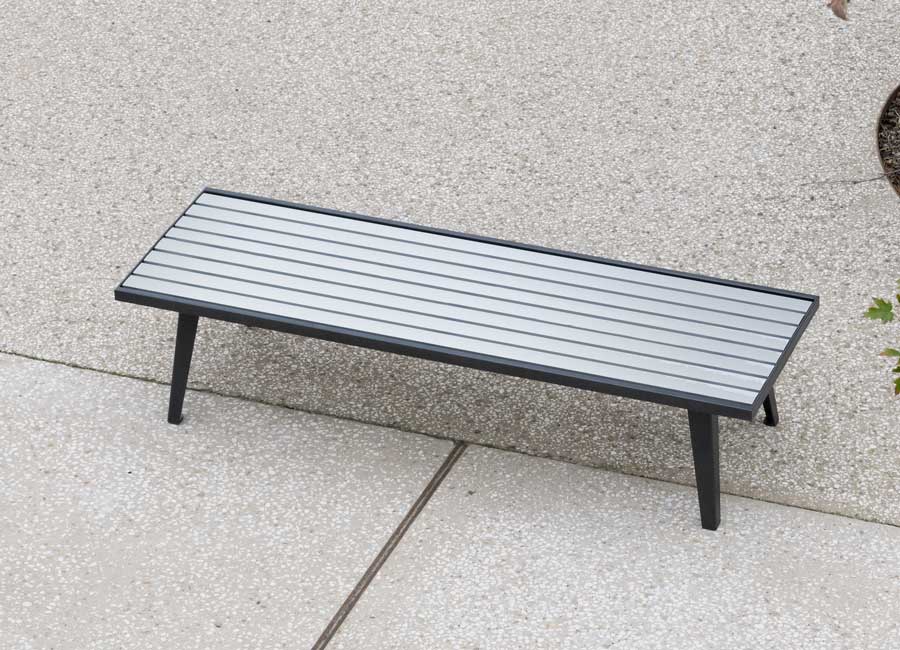 Banc simple - Atlanta aluminium