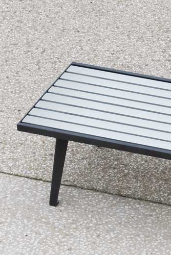 Area - Banc simple - Atlanta aluminium
